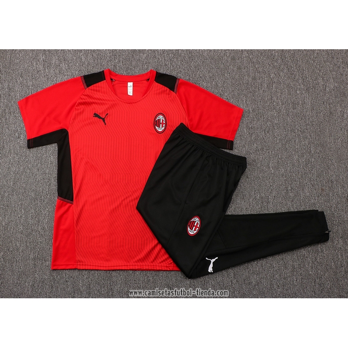 Chandal del AC Milan 2021 2022 Manga Corta Rojo